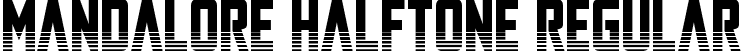 Mandalore Halftone Regular font - mandalorehalf.ttf