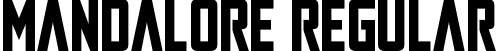 Mandalore Regular font - mandalore.ttf