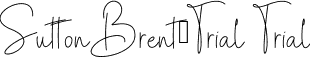 SuttonBrent-Trial Trial font - SuttonBrent-Trial.ttf