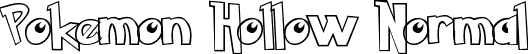 Pokemon Hollow Normal font - Pokemon Hollow.ttf