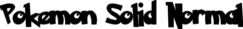 Pokemon Solid Normal font - Pokemon Solid.ttf