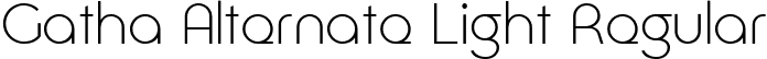 Gatha Alternate Light Regular font - Gatha Alternate Light.ttf