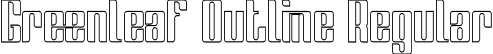 Greenleaf Outline Regular font - Greenleaf - Outline.otf