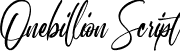 Onebillion Script font - Onebillion-Script.ttf