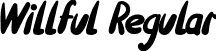 Willful Regular font - Willful.otf