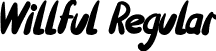 Willful Regular font - Willful.ttf