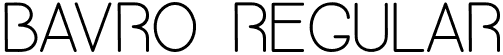 Bavro Regular font - Bavro-Regular.otf