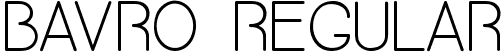 Bavro Regular font - Bavro-Regular.ttf