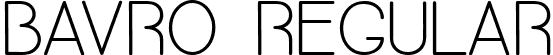 Bavro Regular font - bavro-regular-webfont.ttf