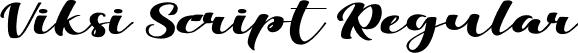 Viksi Script Regular font - Viksi Script.ttf