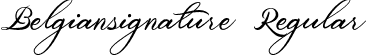 Belgiansignature Regular font - Belgiansignature.otf