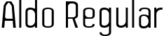 Aldo Regular font - Aldo-Regular.ttf