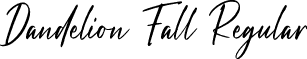 Dandelion Fall Regular font - Dandelion Fall.otf