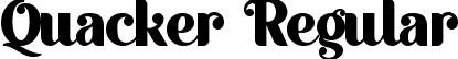 Quacker Regular font - Quacker_Demo.ttf