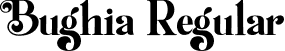 Bughia Regular font - Bughia-3zmw6.ttf