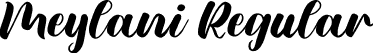 Meylani Regular font - Meylani.otf