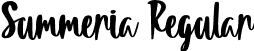 Summeria Regular font - Summeria-2O3El.otf