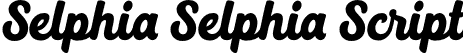 Selphia Selphia Script font - Selphia.otf