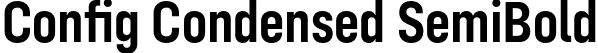 Config Condensed SemiBold font - ConfigCondensed-SemiBold.otf