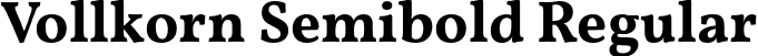 Vollkorn Semibold Regular font - Vollkorn-Semibold.otf