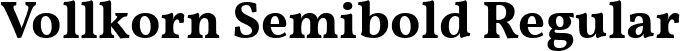 Vollkorn Semibold Regular font - Vollkorn-Semibold.ttf