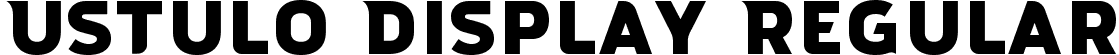 Ustulo Display Regular font - Ustulo_Display.ttf