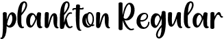 plankton Regular font - plankton.otf