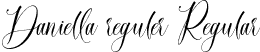 Daniella reguler Regular font - DaniellaReguler-OVMdo.otf