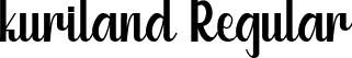 kuriland Regular font - kuriland.ttf