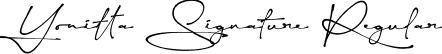 Yonitta Signature Regular font - YonittaSignature.ttf