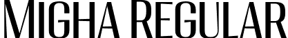 Migha Regular font - Migha-RegularCNTR.otf