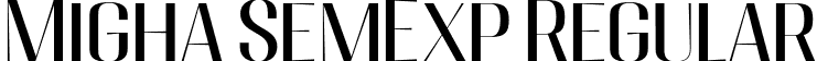 Migha SemExp Regular font - Migha-SemiExpanded.otf