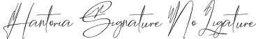 Hantoria Signature NoLigature font - HantoriaSignature.otf