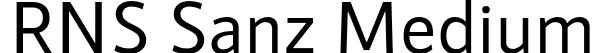 RNS Sanz Medium font - RNSSanz-Medium.otf