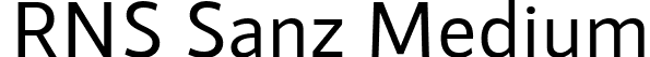 RNS Sanz Medium font - RNSSanz-Medium.ttf