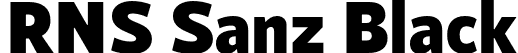 RNS Sanz Black font - RNSSanz-Black.otf