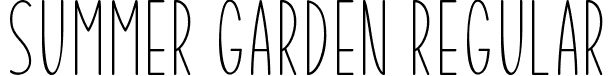 Summer Garden Regular font - Summer Garden.otf