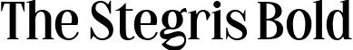 The Stegris Bold font - Letterhend - TheStegris-Bold.otf