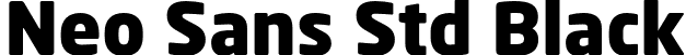 Neo Sans Std Black font - Neo Sans Std Black.otf