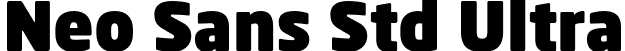 Neo Sans Std Ultra font - Neo Sans Std Ultra.otf