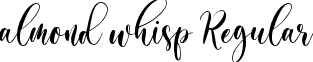 almond whisp Regular font - almond whisp.otf