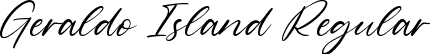 Geraldo Island Regular font - Geraldo Island.ttf