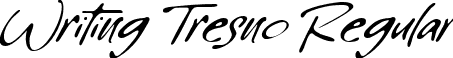 Writing Tresno Regular font - Writing Tresno.ttf