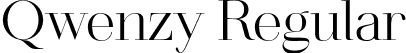 Qwenzy Regular font - Qwenzy.otf