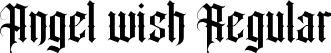 Angel wish Regular font - AngelWishRegular-RpAVe.otf