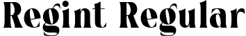 Regint Regular font - Regint.ttf