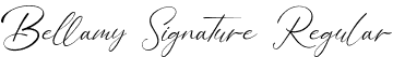 Bellamy Signature Regular font - Bellamy Signature.otf