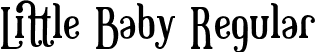 Little Baby Regular font - Little Baby.ttf