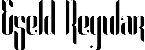 Eseld Regular font - Eseld.otf