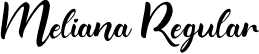 Meliana Regular font - Meliana-RpA83.otf